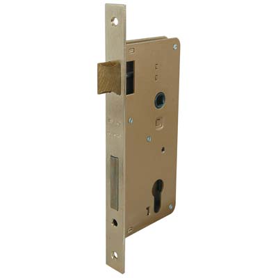 SERRATURA LEGNO INFILARE 200 ISEO  B.Q OTTONATO F.MM 22 F.SAGOM M2+SCR+Q8 E.MM 25