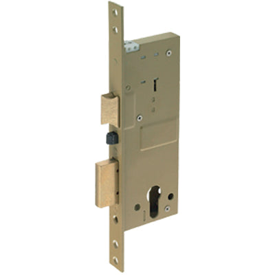 SERRATURA LEGNO INFILARE ELETTRICA 58100 YALE  B.Q OTT. SATINATO F.MM 22 F.SAGOM M2+SCR E.MM 60