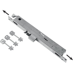 SERRATURA MONTANTE INFILARE ELETTRICA 6703 FEB  B.Q INOX F.MM 25 DM M2 TRIP+SCR+Q8 E.MM 23