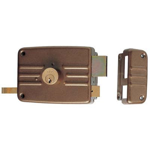 SERRATURA LEGNO APPLICARE 430 ISEO - C.TONDO FISSO M3+TIRANTE E.MM 60 DX- 2 pezzi