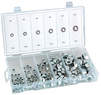 DADO ESAGONALE AUTOBLOCCANTE IN KIT SELF HAND - ZINCATO M 4/12 CF=PZ 146- 1 confezioni