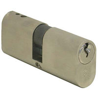 CILINDRO OVALE 08110 LOGO  OTTONE CHIAVI 3 MM 56 28+28