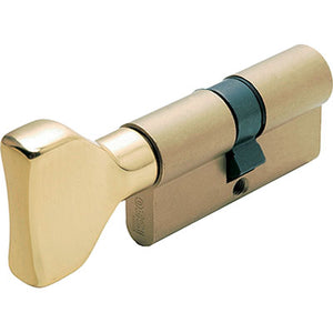 CILINDRO SAGOMATO + POMOLO 8259 ISEO  OTTONE CHIAVI 3 MM 60 30+30