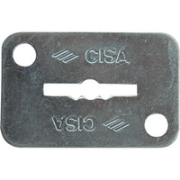 MOSTRINA RETTANGOLARE DOPPIA MAPPA 06124 02 CISA - ZINCATA MM 46X30- 6 pezzi