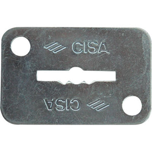 MOSTRINA RETTANGOLARE DOPPIA MAPPA 06124 02 CISA - ZINCATA MM 46X30- 6 pezzi