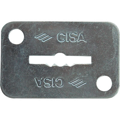 MOSTRINA RETTANGOLARE DOPPIA MAPPA 06124 02 CISA - ZINCATA MM 46X30- 6 pezzi