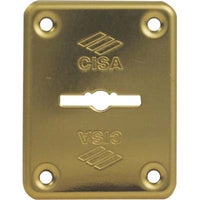 MOSTRINA RETTANGOLARE DOPPIA MAPPA 06082 CISA - OTTONE MM 60X46- 6 pezzi