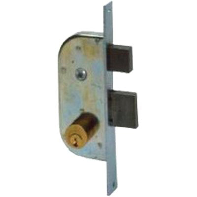 SERRATURA CANCELLO INFILARE 42510 CISA - B.Q ZINC F.MM 22 C.TONDO M2+SCR+Q8 E.MM 50- 2 pezzi