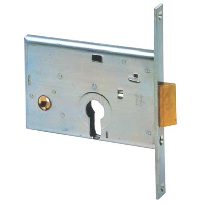 SERRATURA METALLO INFILARE 44145 CISA  B.Q ZINC F.MM 16 F.SAGOM M1+SCR H.MM 82 E.MM 60