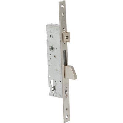 SERRATURA MONTANTE INFILARE 46215 CISA  B.Q INOX F.MM 22 F.SAGOM M1 E.MM 25