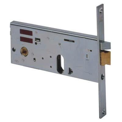 SERRATURA METALLO INFILARE ELETTRICA 14511 CISA  B.Q ZINC F.MM 20 F.OVALE+SCR+F H.MM 64 E.MM 70