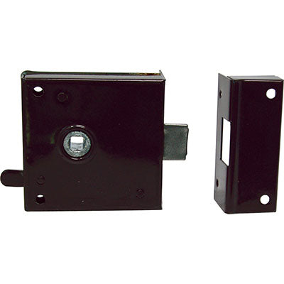 SERRATURA LEGNO APPLICARE 189 BONAITI - Q6+SCR+BLOCCO E.MM 40 DX- 2 pezzi