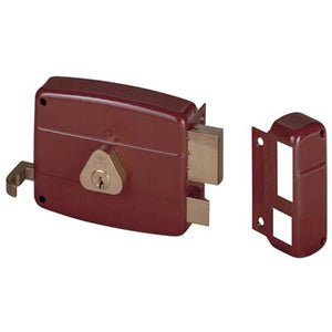 SERRATURA LEGNO APPLICARE 50121 CISA  C.TONDO FISSO M2+TIRANTE E.MM 60 DX