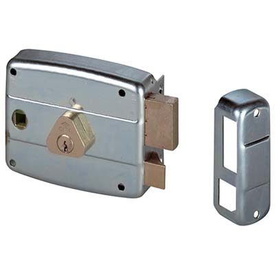 SERRATURA LEGNO APPLICARE 50571 CISA  C.TONDO FISSO M2+Q8 E.MM 60 DX