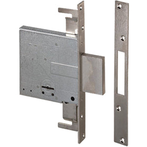 SERRATURA METALLO INFILARE 57015 CISA  B.Q ZINC F.MM 25 DM M4 H.MM 114 E.MM 60