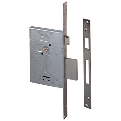 SERRATURA METALLO INFILARE 57250 CISA  B.Q ZINC F.MM 25 DM M4+SCR E.MM 60