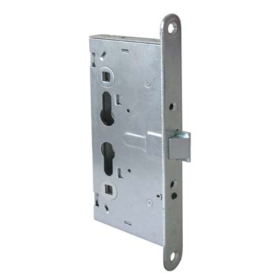 SERRATURA METALLO INFILARE 43110 CISA  B.Q ZINC F.MM 24 F.SAGOM+SCR Q9 E.MM 65