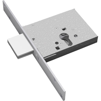 SERRATURA METALLO INFILARE 2051 SECUREMME  B.Q ZINC F.MM 25 F.SAGOM M3 H.MM 82 E.MM 60