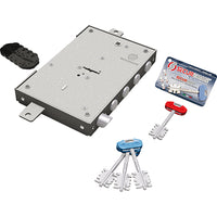 SERRATURA METALLO APPLICARE 2401 SECUREMME  DM M4 TRIPL+SCR IP.MM 28 E.MM 63 DX/SX