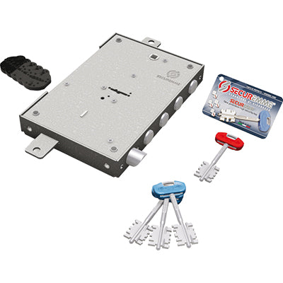 SERRATURA METALLO APPLICARE 2401 SECUREMME  DM M4 TRIPL+SCR IP.MM 28 E.MM 63 DX/SX