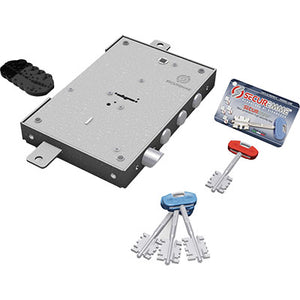 SERRATURA METALLO APPLICARE 2401 SECUREMME  DM M4 TRIPL+SCR IP.MM 37 E.MM 63 DX/SX