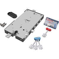 SERRATURA METALLO APPLICARE 2431 SECUREMME  DM+F.SAGOM M4 TRIPL+SCR IP.MM 28 E.MM 63 DX/SX