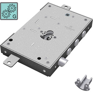 SERRATURA METALLO APPLICARE 2651 SECUREMME  F.SAGOM M3 TRIPL+SCR IP.MM 37 E.MM 63 DX/SX