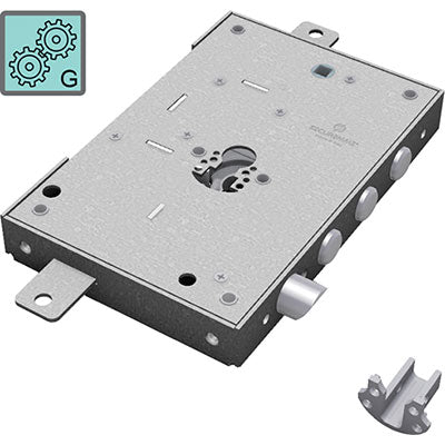 SERRATURA METALLO APPLICARE 2651 SECUREMME  F.SAGOM M3 TRIPL+SCR IP.MM 37 E.MM 63 DX/SX