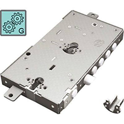 SERRATURA METALLO APPLICARE 2681 SECUREMME  DOPPIO F.SAG M3 TRIPL+SCR IP.MM 28 E.MM 63 DX/SX