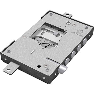 SERRATURA METALLO APPLICARE NUDA 2500 SECUREMME  S/CUORE TRIPL+SCR IP.MM 28 E.MM 63 DX