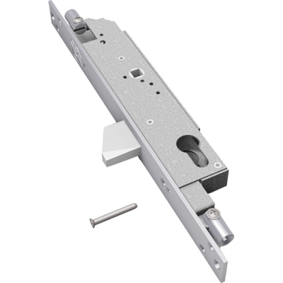 SERRATURA MONTANTE INFILARE 2153 SECUREMME  B.Q INOX F.MM 22 F.SAGOM M1 TRIPL+SCR+Q8 E.MM 30