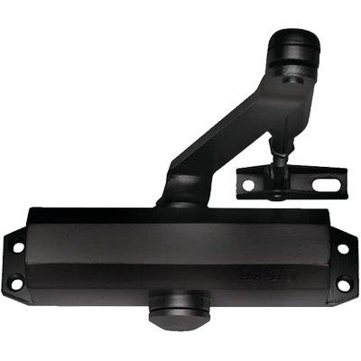 CHIUDIPORTA OLEODINAMICO DC110 ASSA ABLOY  VERN NERO FORZA 2/4 + FERMO