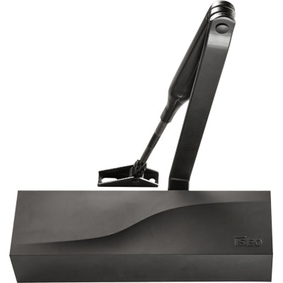 CHIUDIPORTA OLEODINAMICO IS60 ISEO  VERN NERO FORZA 2/4 + FERMO