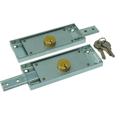 SERRATURA SERRANDA APPLICARE C1625 POTENT - C.TONDO FISSO LATERALE DX+SX C.DIRITTO CF=PZ 2- 1 confezioni