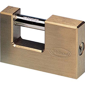 LUCCHETTO RETTANGOLARE 2800 POTENT  OTTONE SATINATO CHIAVI 2 MM 76