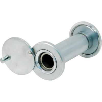 SPIONCINO GRANDANGOLO PORTE POTENT - FINITURA CROMO SATINATO F.MM 16 L.MM 60/110- 2 pezzi