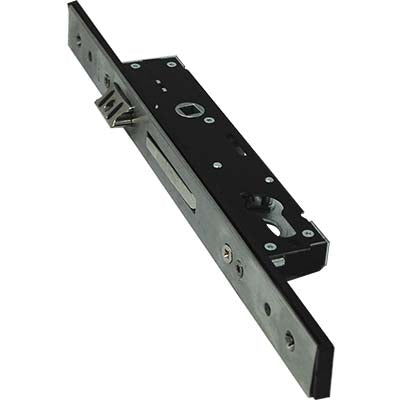 SERRATURA MONTANTE INFILARE 1400S OMEC  B.Q INOX F.MM 25 F.SAGOM M1 SCR+Q8 E.MM 25