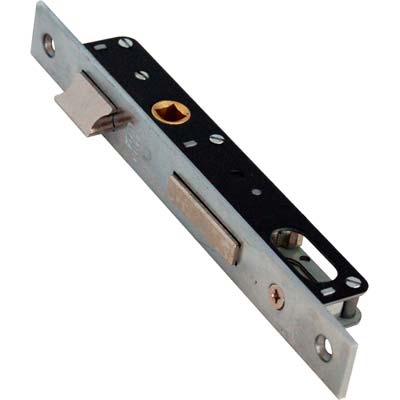 SERRATURA MONTANTE INFILARE 350 OMEC  B.Q NICH F.MM 16 F.OVALE M1+SCR E.MM 15