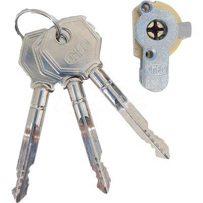 CILINDRO A CROCE 4052 OMEC  ACCIAIO CHIAVI 3