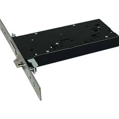 SERRATURA METALLO INFILARE 5960 OMEC  B.Q INOX F.MM 25 DM M4 TRIPL+SCR H.MM 82,5 E.MM 90