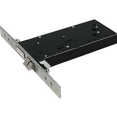 SERRATURA METALLO INFILARE ELETTRICA 5968 OMEC  B.Q INOX F.MM 25 DM M4 TRIPL+SCR H.MM 82,5 E.MM 90