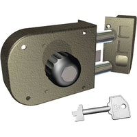 SERRATURA LEGNO APPLICARE 1650 CR  C.POMPA M2+SCR+POMOLO E.MM 60 SX