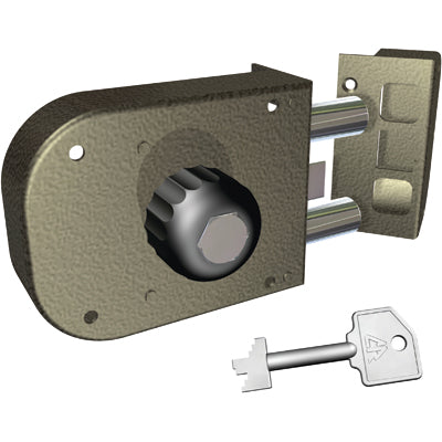 SERRATURA LEGNO APPLICARE 1650 CR  C.POMPA M2+SCR+POMOLO E.MM 60 SX