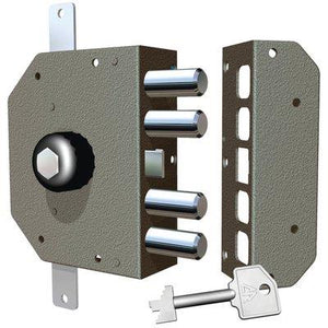 SERRATURA LEGNO APPLICARE 3250P CR  C.POMPA M4+POMOLO TRIPL+SCR E.MM 60 SX