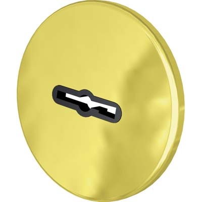 MOSTRINA TONDA DOPPIA MAPPA 30 CR  OTTONE MM 60