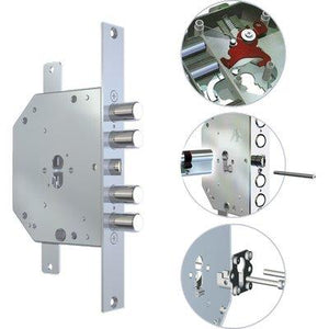 SERRATURA METALLO INFILARE 2151 PEN BLOC/FL CR  F.SAGOM M2 TRIPL+SCR IP.MM 28 E.MM 60 DX