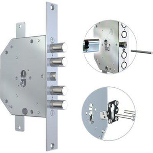 SERRATURA METALLO INFILARE 2151 PEN/FL CR  F.SAGOM M2 TRIPL+SCR IP.MM 28 E.MM 60 SX