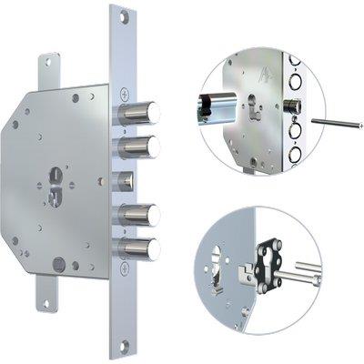 SERRATURA METALLO INFILARE 2151 PEN/FL CR  F.SAGOM M2 TRIPL+SCR IP.MM 28 E.MM 60 SX