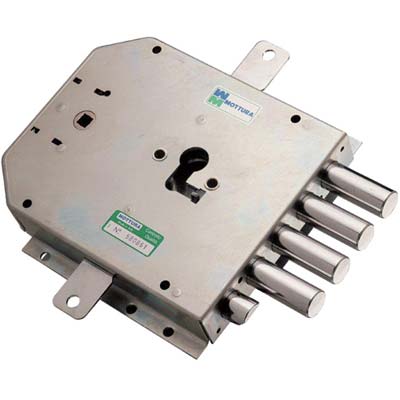 SERRATURA METALLO APPLICARE 85555 MOTTURA  F.SAGOM M2 TRIPL+SCR IP.MM 25 E.MM 60 DX