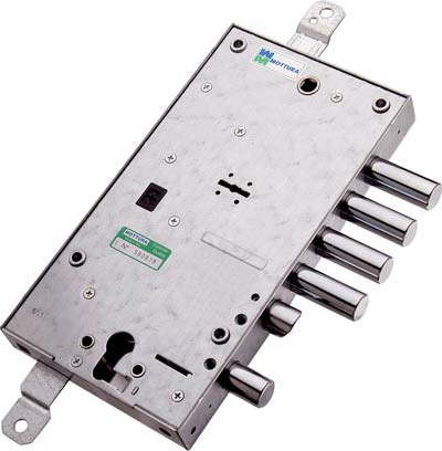 SERRATURA METALLO APPLICARE 54597 MOTTURA  DM+F.SAGOM M4 TRIPL+SCR IP.MM 28 E.MM 63 SX